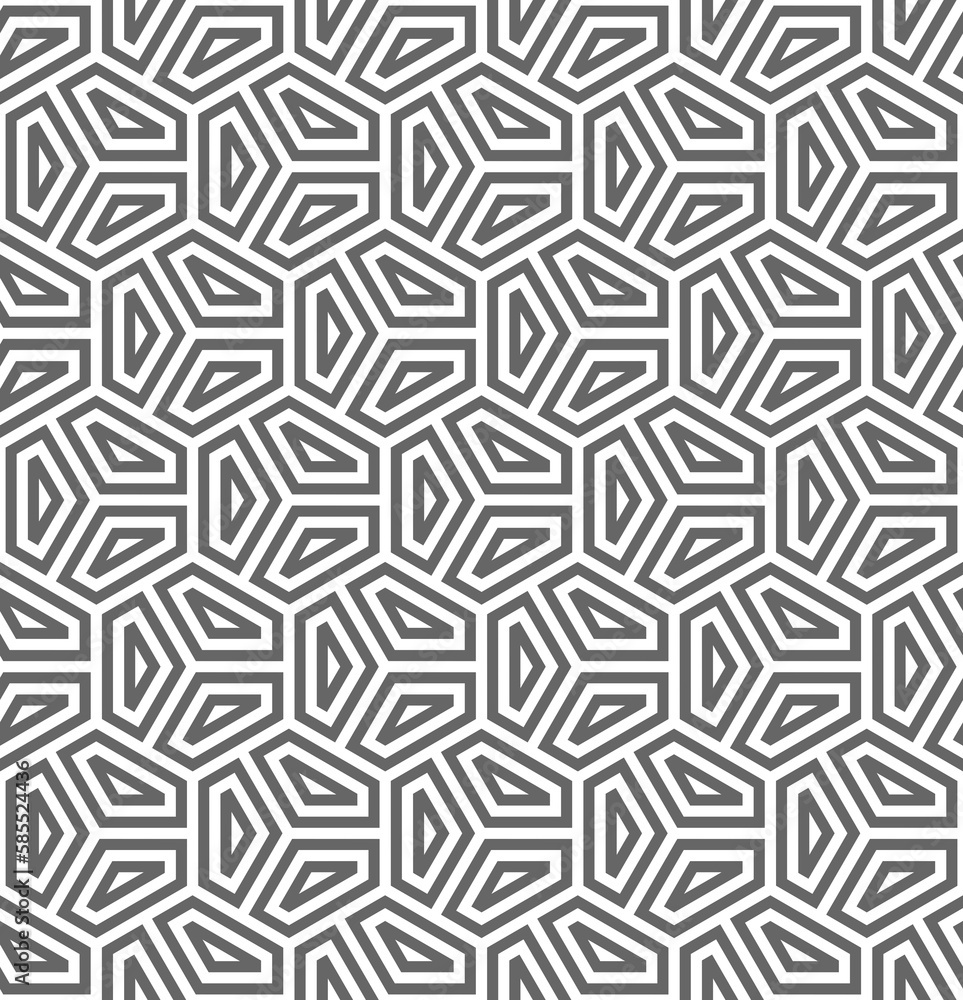 Vector seamless texture. Modern geometric background with hexagonal tiles. Vector seamless texture. Modern geometric background with hexagonal tiles.