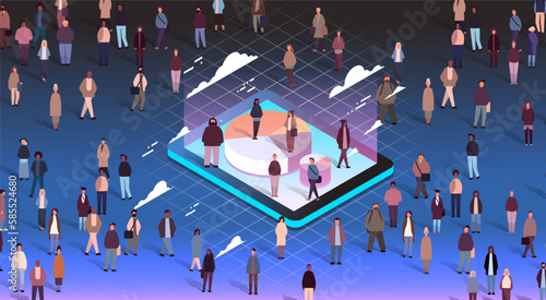 multiethnic businesspeople group analyzing statistics data diagram on tablet pc financial business analysis concept