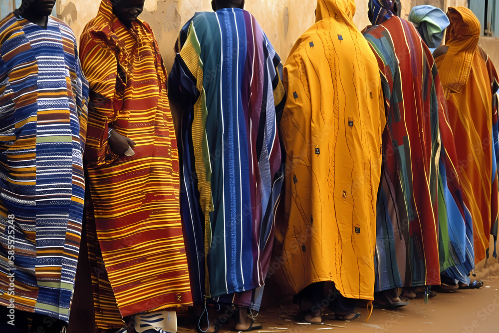 Boubou - A loose-fitting, flowing garment worn by men and women in West ...