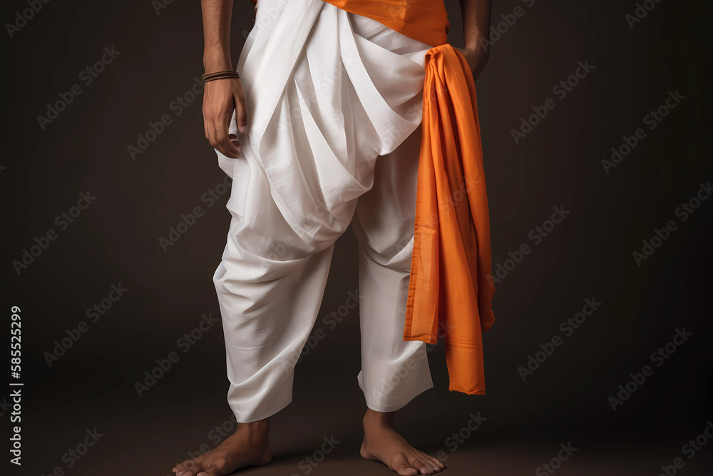 Dhoti A traditional Indian garment worn by men. A rectangular piece