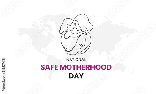 national safe motherhood day, National Safe Motherhood Day, Vector illustration design
