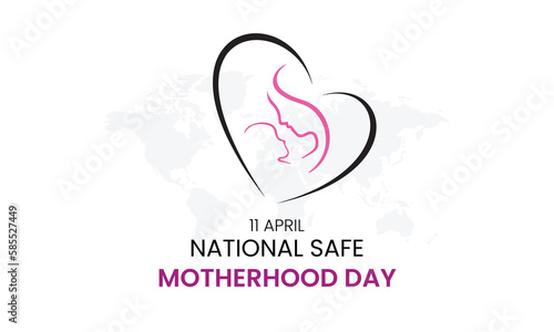 national safe motherhood day, National Safe Motherhood Day, Vector illustration design
