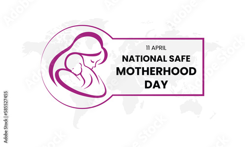 national safe motherhood day, National Safe Motherhood Day, Vector illustration design
