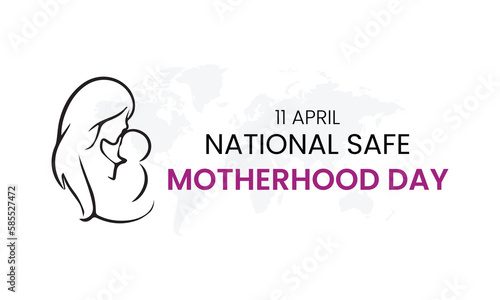 national safe motherhood day, National Safe Motherhood Day, Vector illustration design
