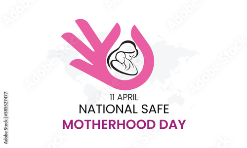 national safe motherhood day, National Safe Motherhood Day, Vector illustration design
