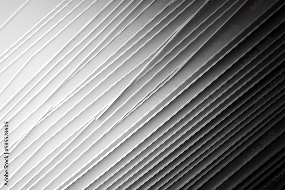  a black and white photo of lines on a surface of white paper.  generative ai