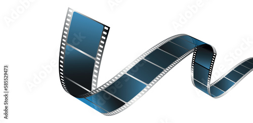 sfondo, cinema, pellicola cinema su sfondo bianco
