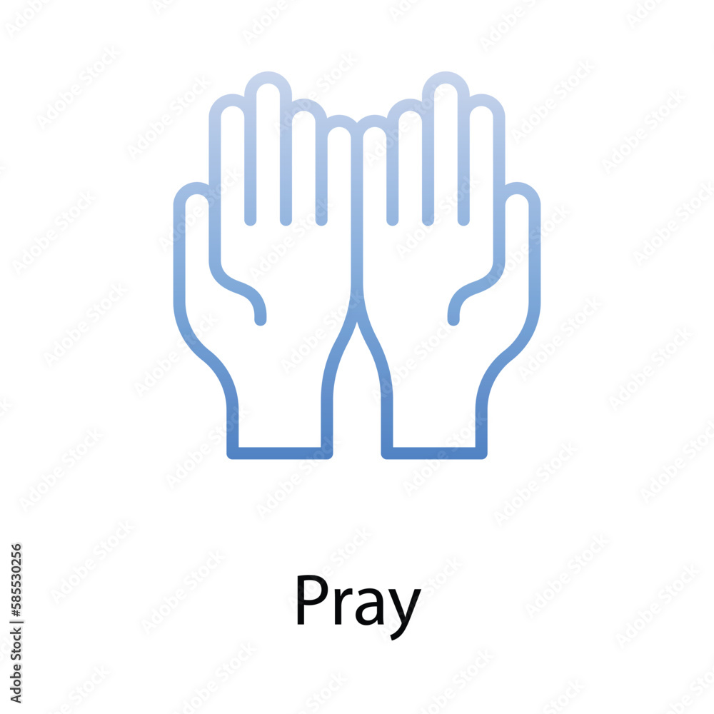 Pray icon. Suitable for Web Page, Mobile App, UI, UX and GUI design. Pray icon. Suitable for Web Page, Mobile App, UI, UX and GUI design.