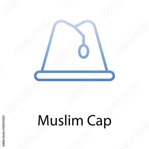 Muslim Cap icon. Suitable for Web Page, Mobile App, UI, UX and GUI design.