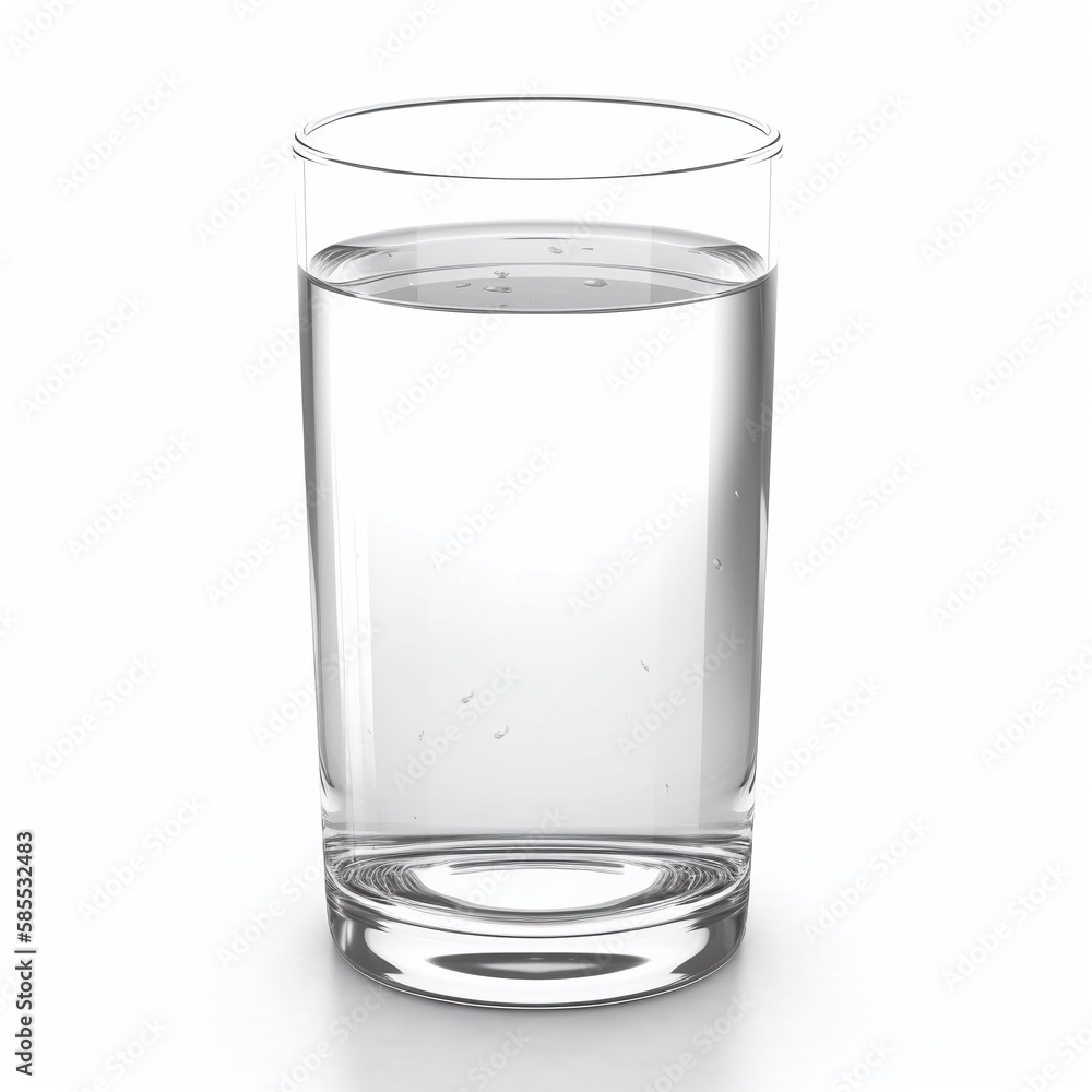 water glass isolated on white water glass isolated on white