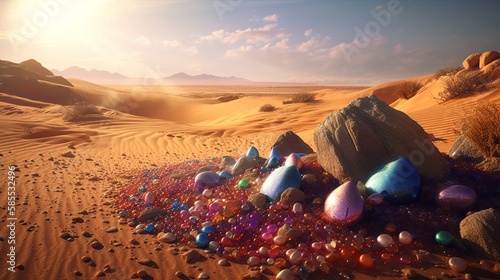 Treasure in desert