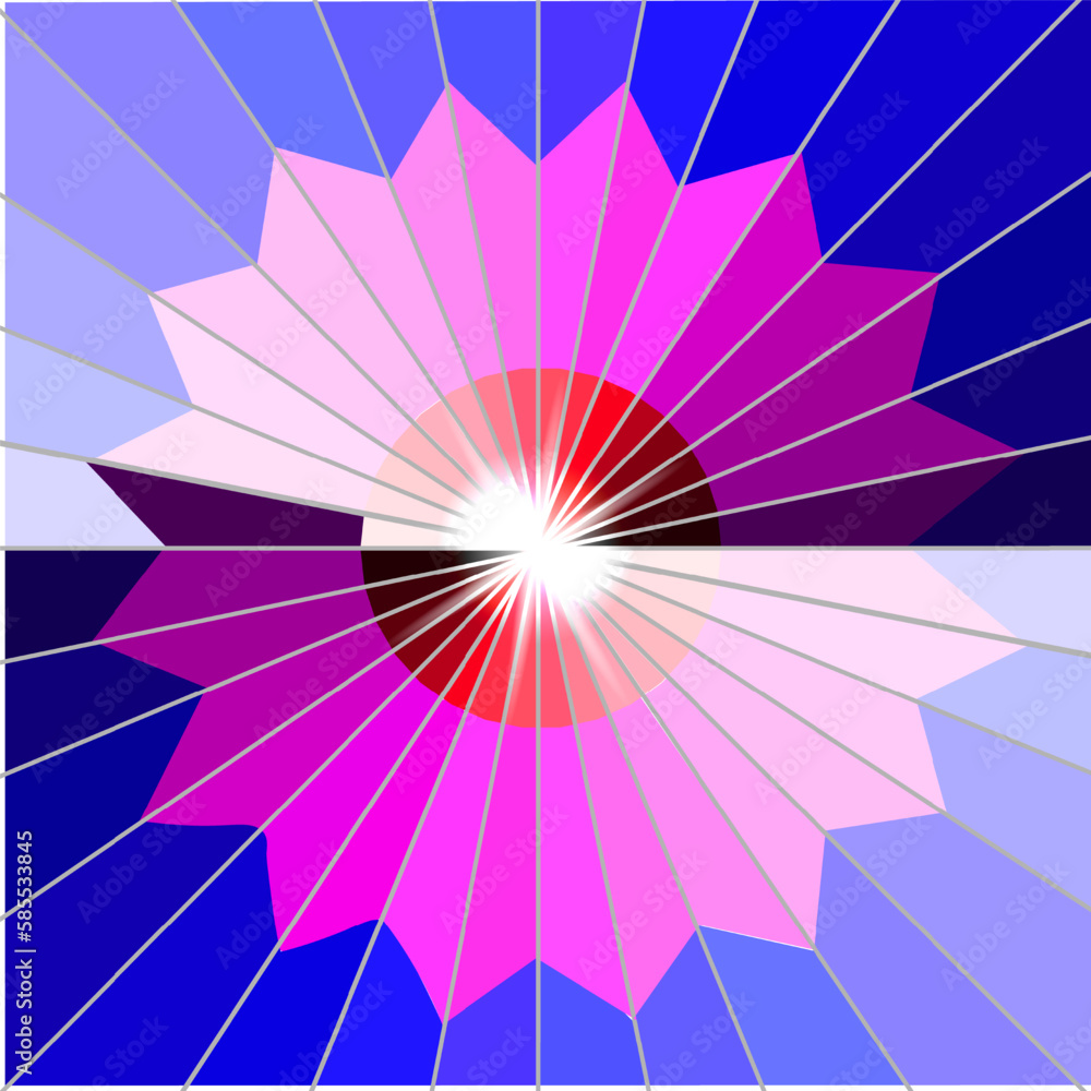 Obraz premium Abstract background. Spectra of colors in red, pink and blue tones