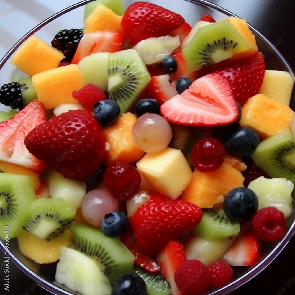Obraz premium Fresh fruit salad