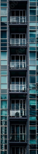 High rise building facade background © JW Studio