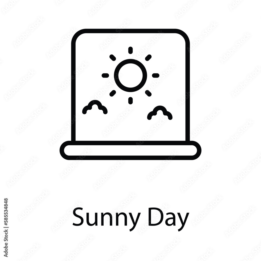 Sunny Day icon. Suitable for Web Page, Mobile App, UI, UX and GUI design. Sunny Day icon. Suitable for Web Page, Mobile App, UI, UX and GUI design.