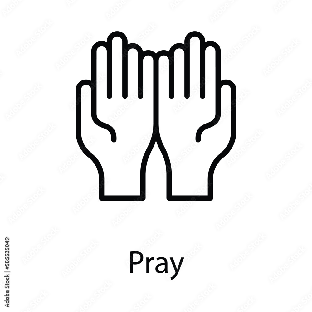 Pray icon. Suitable for Web Page, Mobile App, UI, UX and GUI design. Pray icon. Suitable for Web Page, Mobile App, UI, UX and GUI design.
