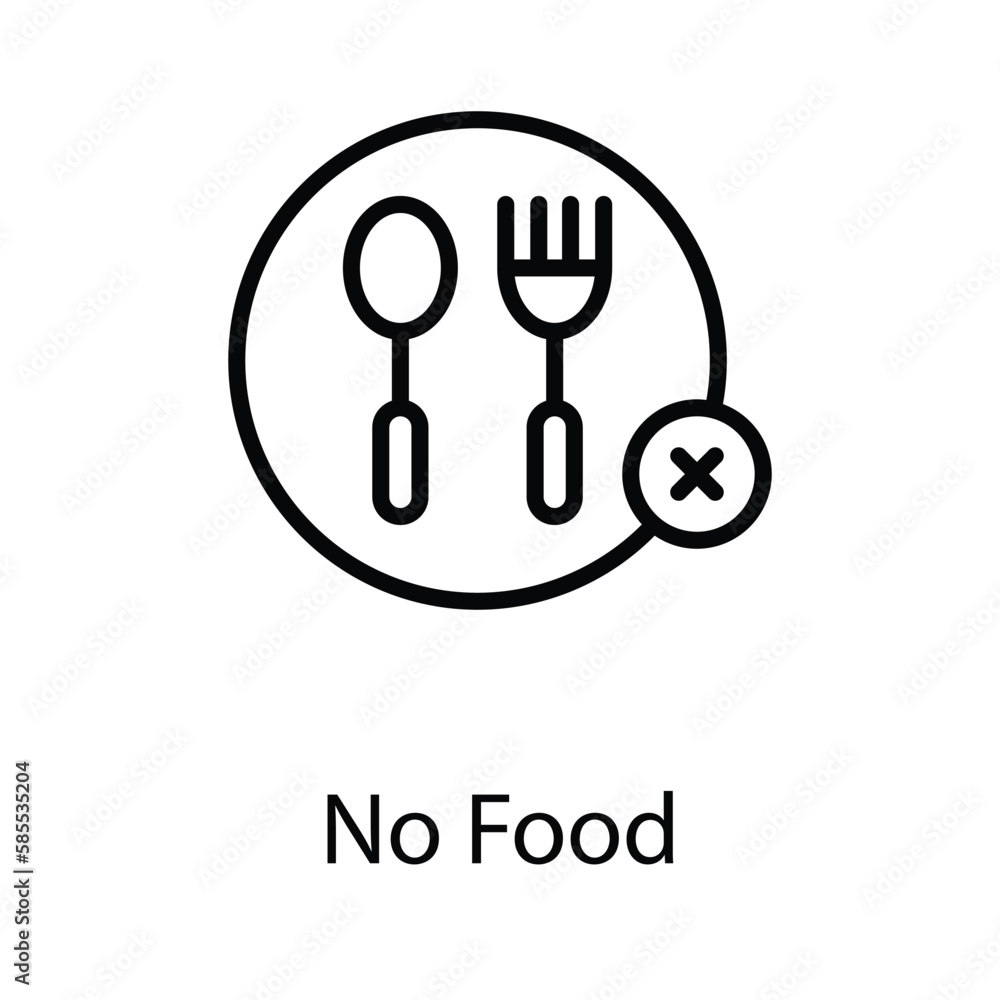 No Food icon. Suitable for Web Page, Mobile App, UI, UX and GUI design. No Food icon. Suitable for Web Page, Mobile App, UI, UX and GUI design.