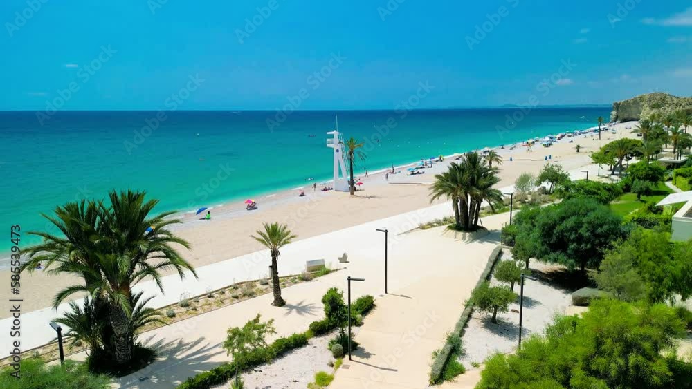 Beach Platja del Paradís near Villajoyosa, South Spain Beach Platja del Paradís near Villajoyosa, South Spain