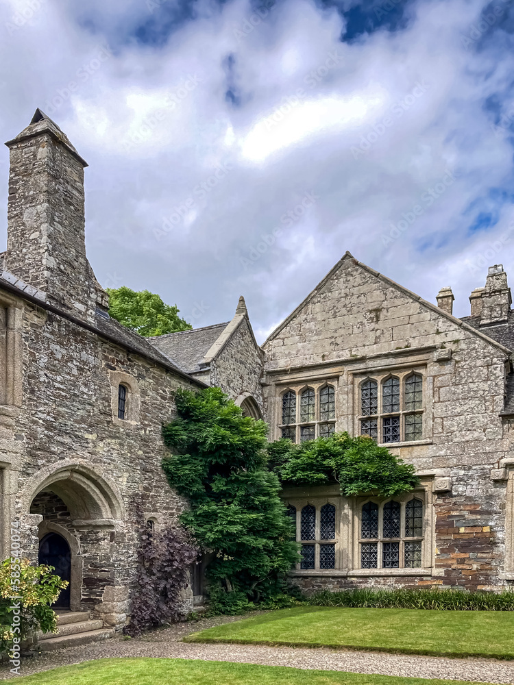 Fototapeta premium View of the old house. Selective focus 