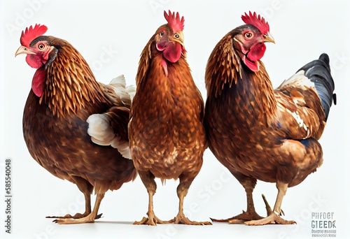 Fotomurale Pure breed laying hens