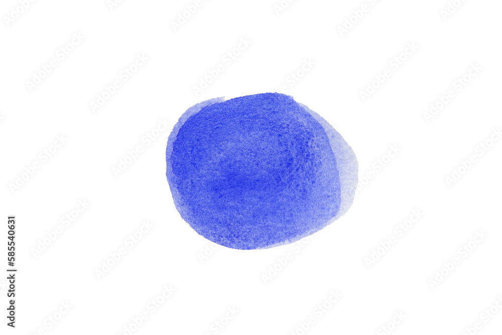 Blue spot, Blue watercolor hand painted circle shape Blue spot, Blue watercolor hand painted circle shape