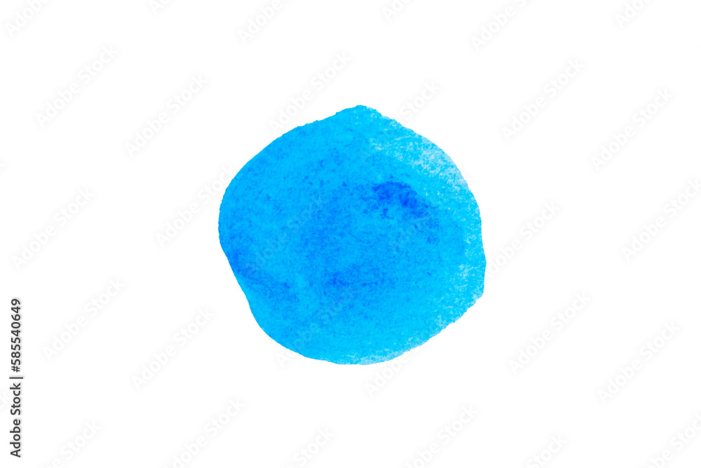 Light blue spot, Blue watercolor hand painted circle shape Light blue spot, Blue watercolor hand painted circle shape