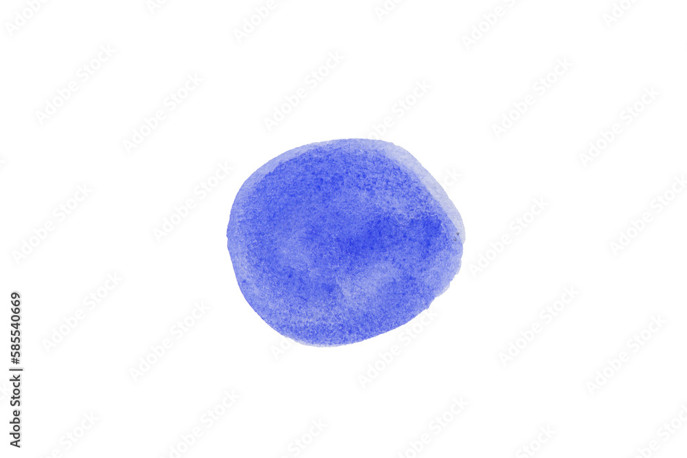 Blue spot, Blue watercolor hand painted circle shape Blue spot, Blue watercolor hand painted circle shape
