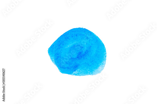 Light blue spot, Blue watercolor hand painted circle shape