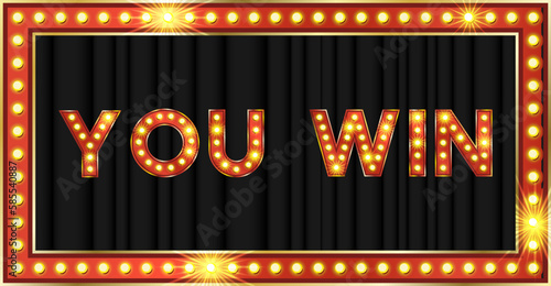 Question contest 3d show background. Vector 3d neon giveaway gambling illustration for challenge or exam. School competition concept label for winner in event. Bright frame notice with marquee light.
