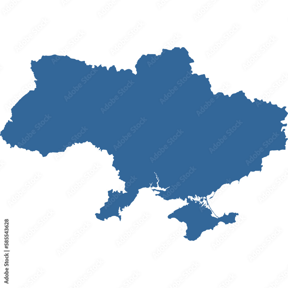 Fototapeta premium Map of Ukraine