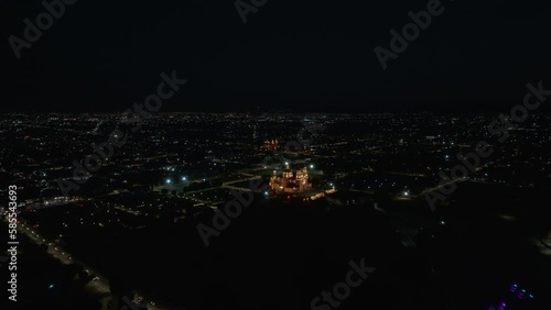 Paneo nocturno en Gran Pirámide de Cholula photo