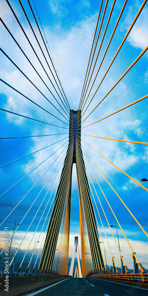 Fototapeta premium Enchanting Horizons: A Bridge to Serenity