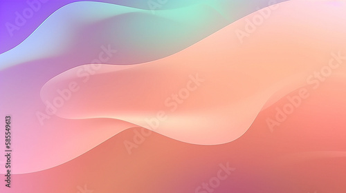 Abstract chromatic fluid background with waves (Edited generative AI)