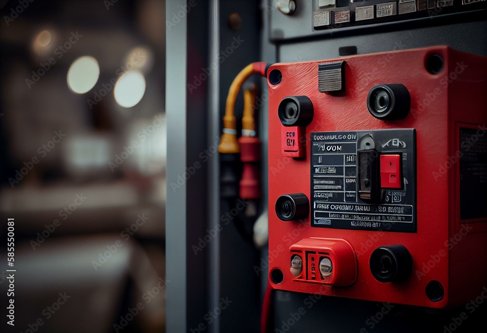 Lockout Tagout , Electrical safety system.Key lock switch or circuit