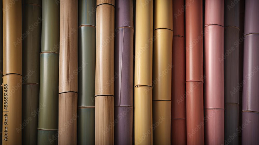 Fototapeta premium background of bamboo, Generative AI