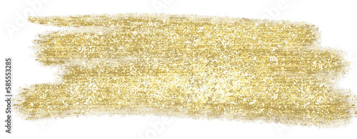 Gold Glitter Brush Stroke