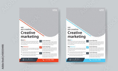 Creative marketing brochure template 

