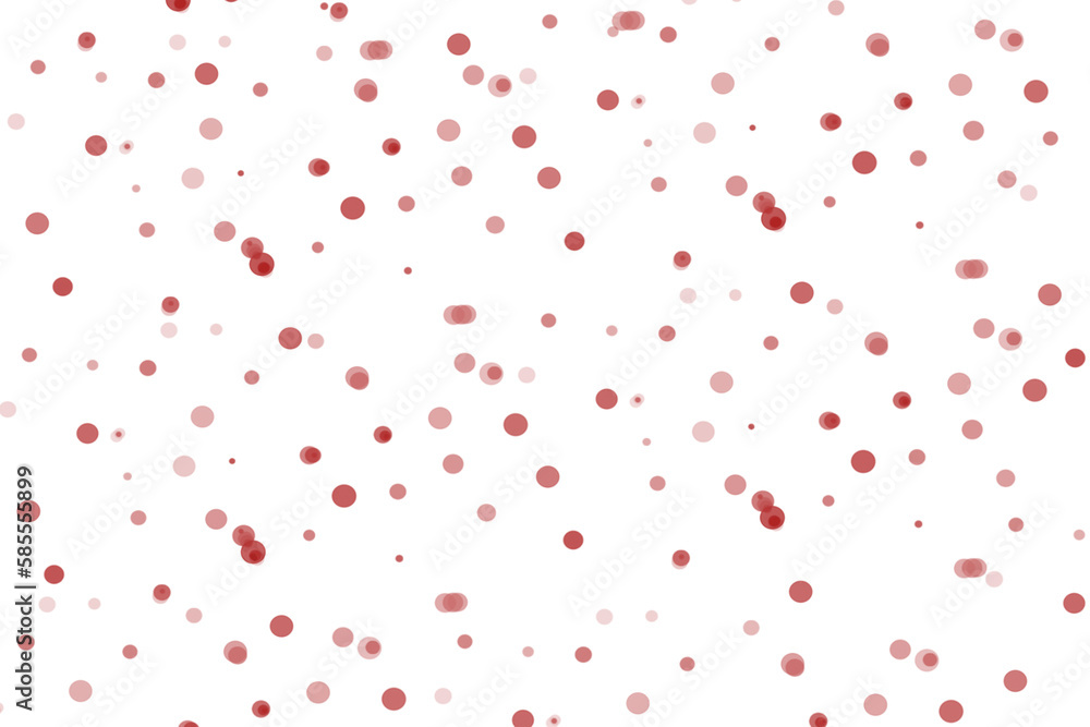 Red dots like blood on white background. Random Abstract pattern of upper part dot. illustration abstract design. wallpaper texture for print for text, sale and websites, for display product.