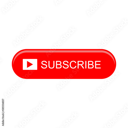 red button download.Subscribe icon vector. Red button subscribe.Label subscribe for video channel for website vector.