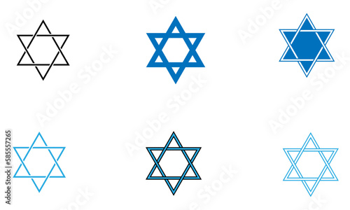 star of david.Jewish Star of David.Symbol with simple design.Hanukkah