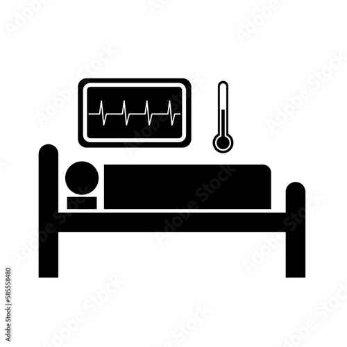 Icons designed for medical critical care.