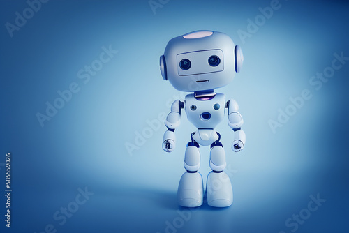 Humanoid Robot Illustration  generative AI