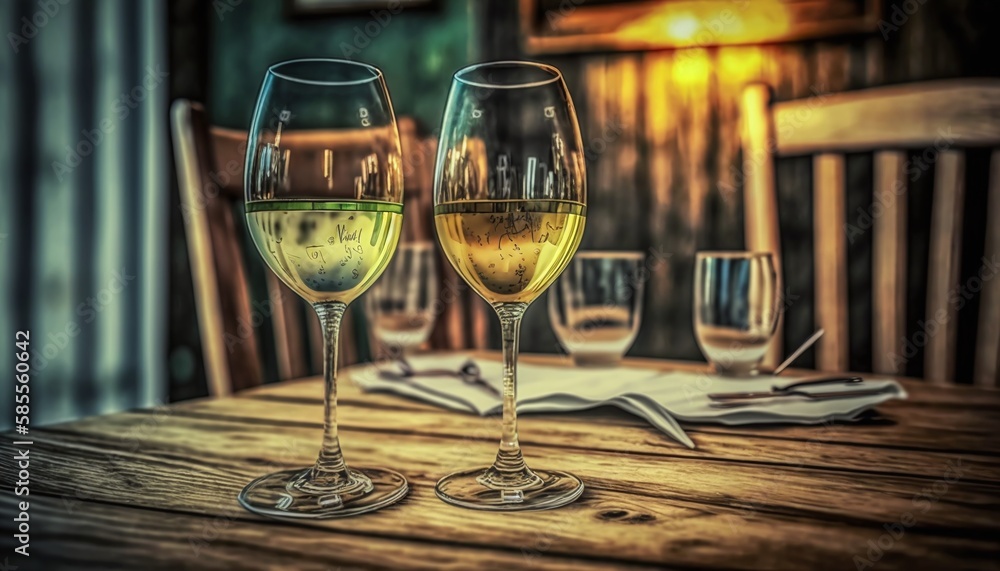 Obraz premium Candlelit Dinner for Two on a Balcony Overlooking a Beautiful City for Valentine's Day Generated by AI