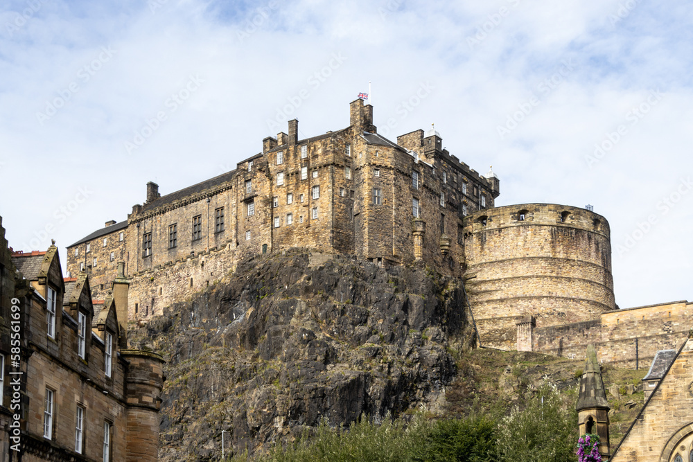 The view on Edinburgh Castle
