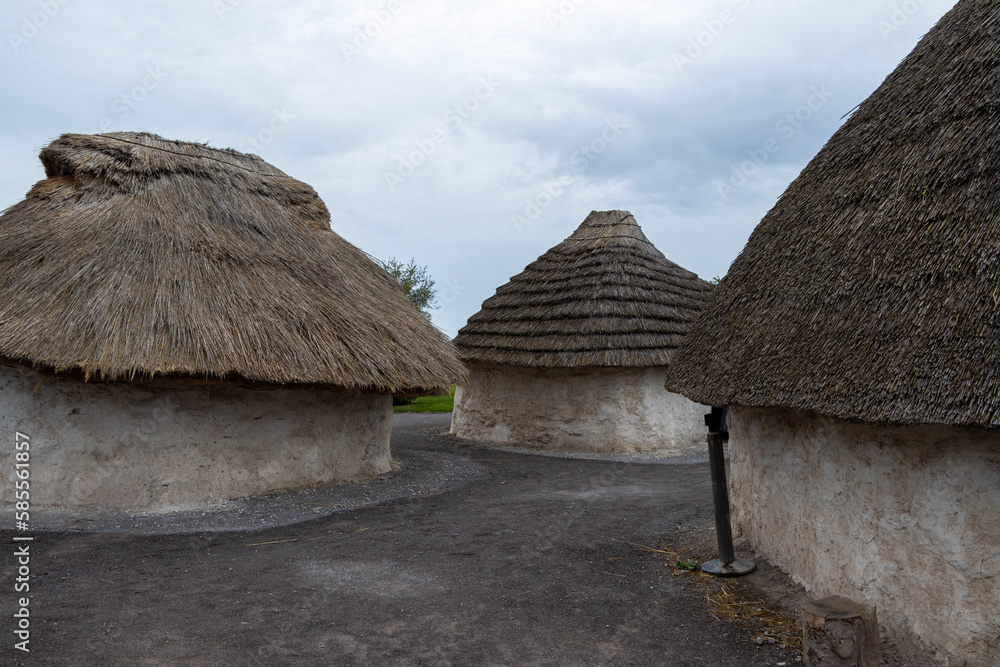 Prehistoric huts reconstructed in Stonehenge Prehistoric huts reconstructed in Stonehenge
