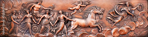 After Guido Reni, L'Aurora, Copper Bas-relief