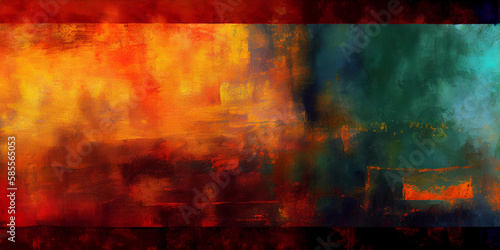 Abstract painting background texture depression Generative AI © ch5