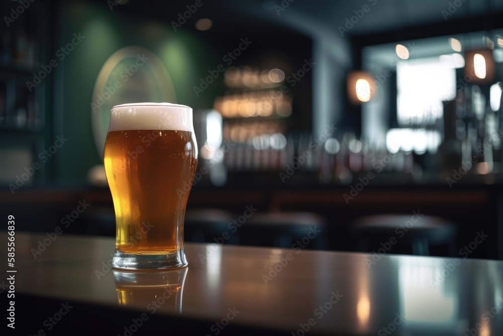 Preparation for watching the sport game.Cooled glass of beer with condensate on the wooden table. Blurred bar at the background Generative AI
Preparation for watching the sport game.Cooled glass of beer with condensate on the wooden table. Blurred bar at the background Generative AI