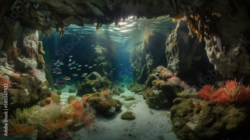 An Illustration of An Underwater Seascape