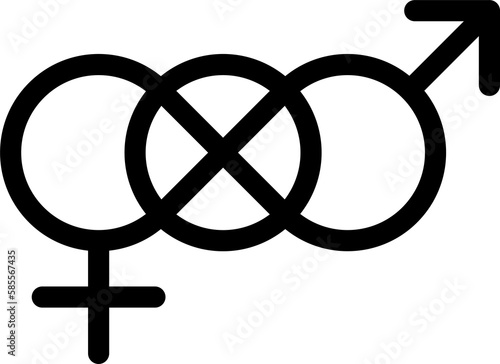 bisexual gender orientation symbol sexual icon